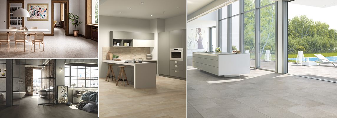 The same flooring throughout the home? Find out how, with porcelain stoneware