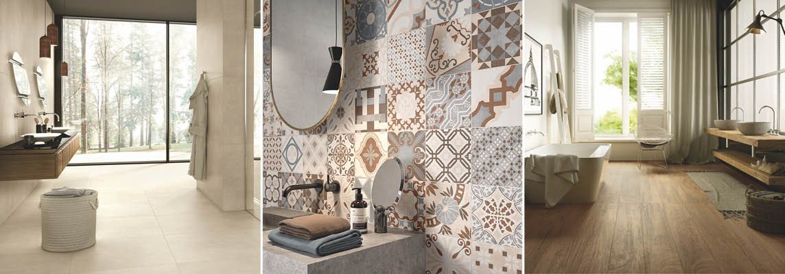 A ceramic tile for every bathroom style