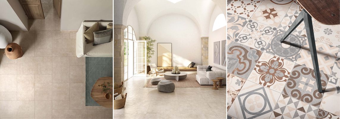 Country style: décor ideas with porcelain stoneware