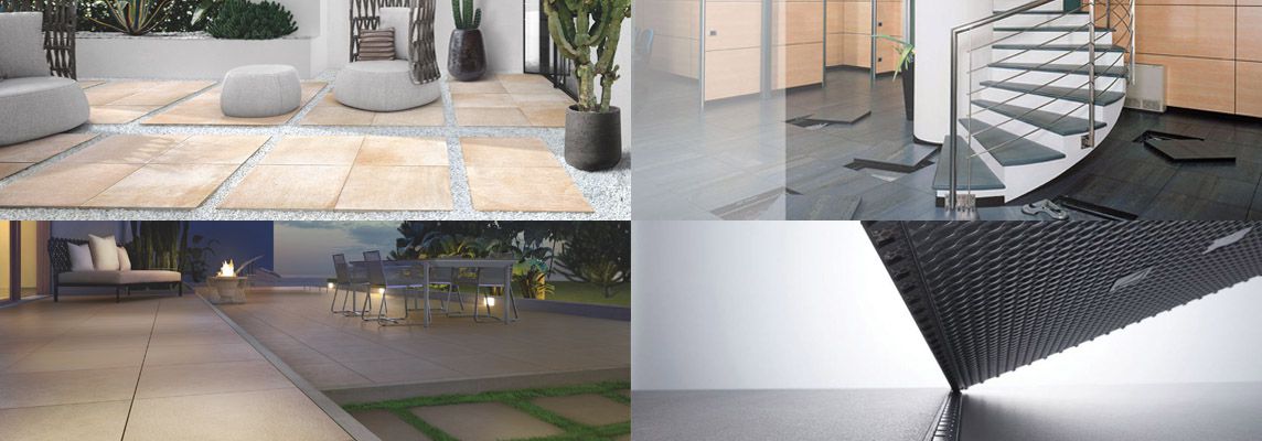 Verlegung von Feinsteinzeugplatten